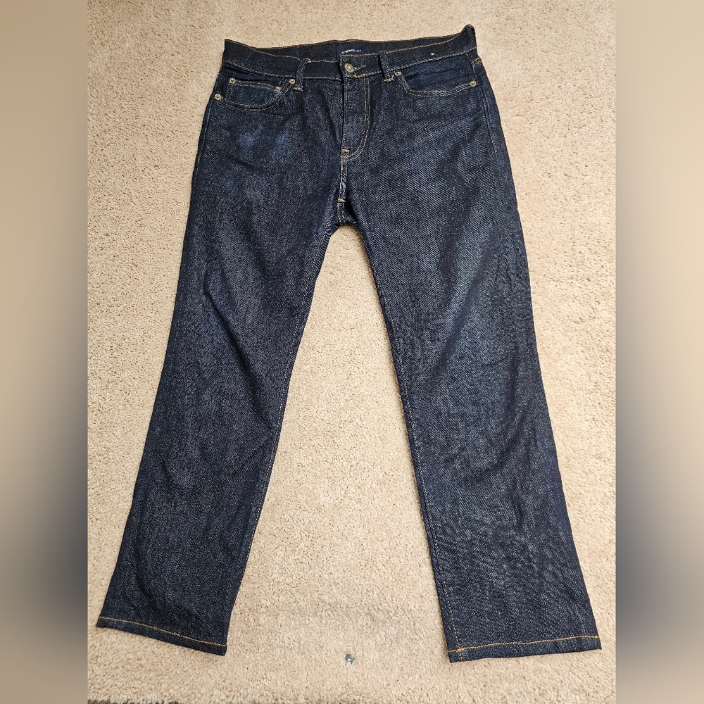 GUC - J. Crew Men's 484 Slim Jeans - Rare Japanese Kurabo Denim, Dark Wash